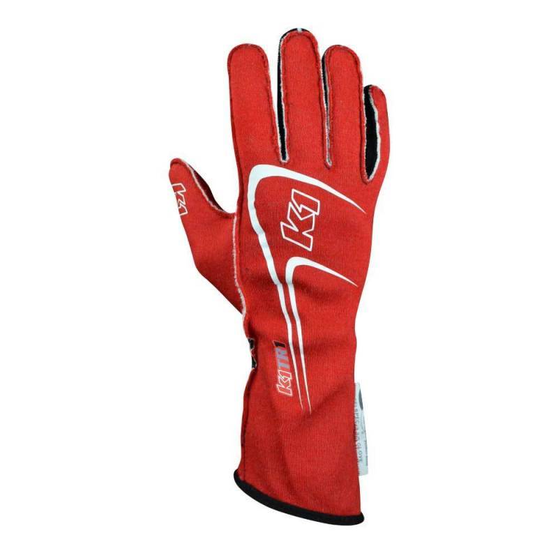 K1 RaceGear Track 1 Youth Gloves - Red