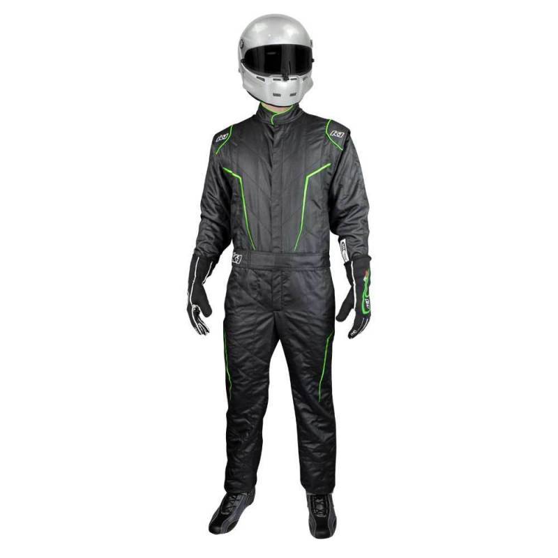 K1 RaceGear GT2 Suit - Black/FLO Green