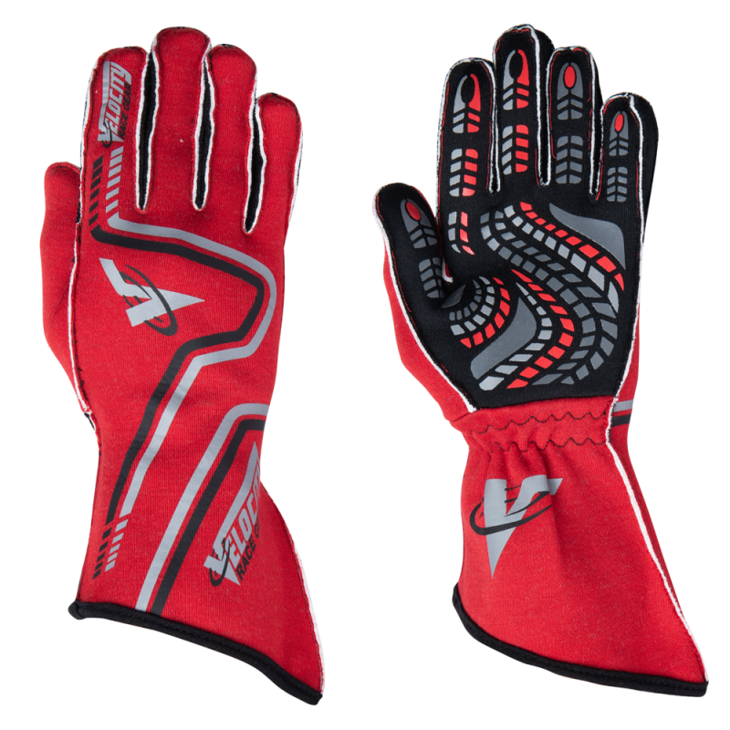 Velocity Grip Glove - Red/Black/Silver