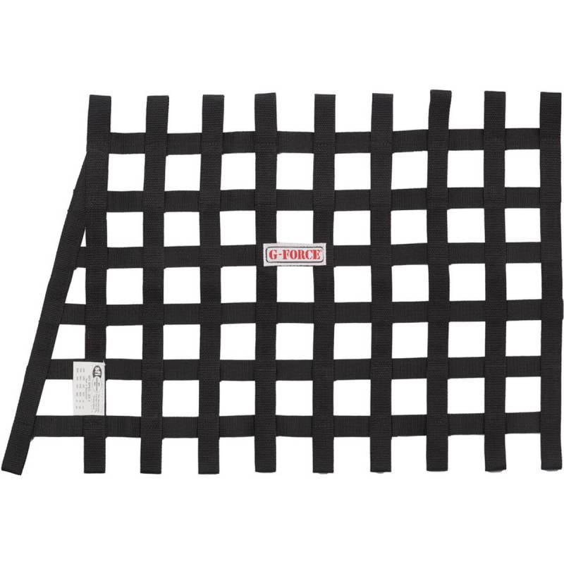 G-Force Angle Ribbon Window Net - 18" X 26" X 23" - Black