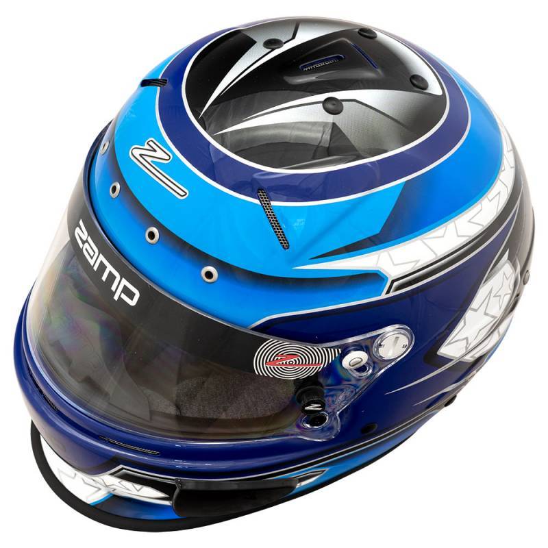 Zamp RZ-70E Switch Helmet - Blue/Light Blue