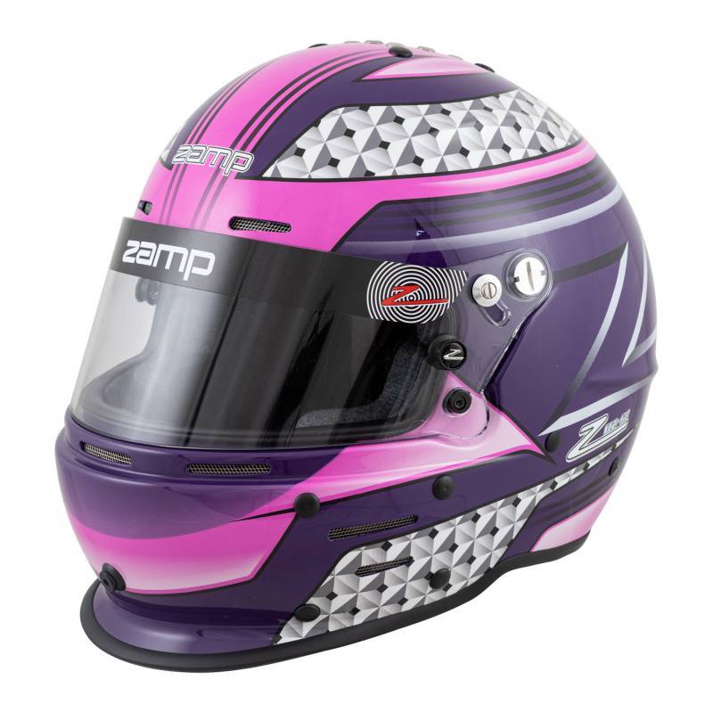 Zamp RZ-62 Graphic Helmet - Pink/Purple