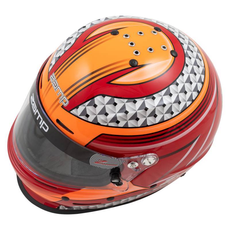 むばっぺ Zamp H764C35XXL Zamp RZ-62 Graphic Helmet - Red/Orange – Pit Stop USA