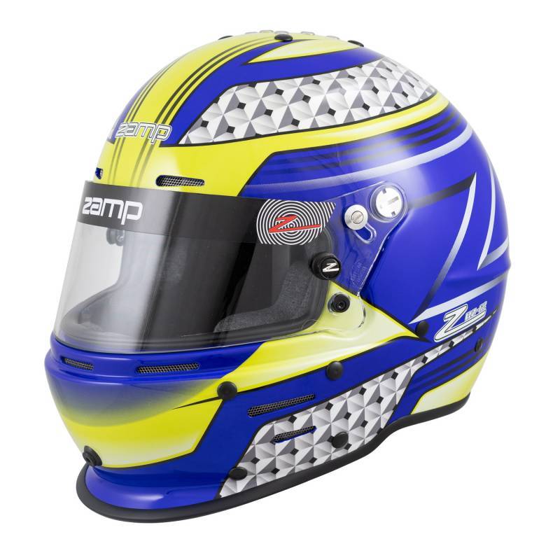 Zamp RZ-62 Graphic Helmet - Blue/Green