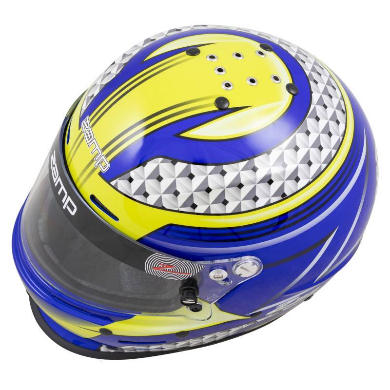 Zamp RZ-62 Graphic Helmet - Blue/Green