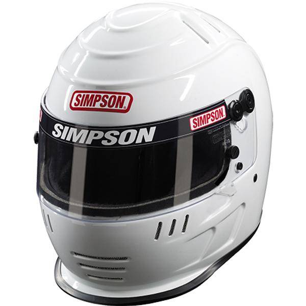 Simpson Speedway Shark Helmet - White