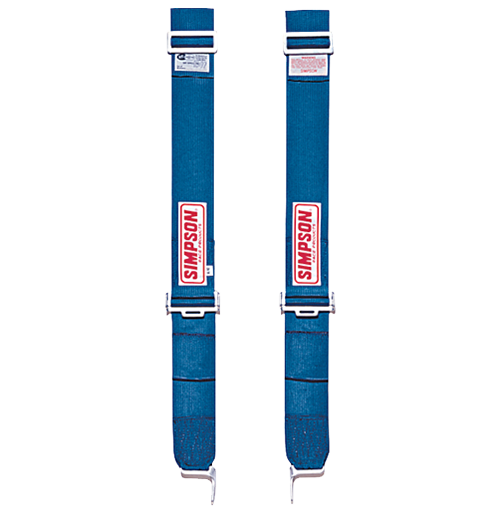 Simpson Camlock Shoulder Harness w/ HANS/HNR Top Strap - Blue