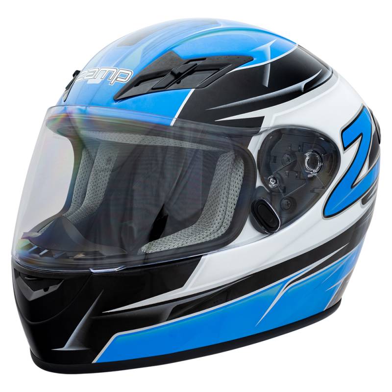 Zamp FS-9 Helmet - Blue/Silver
