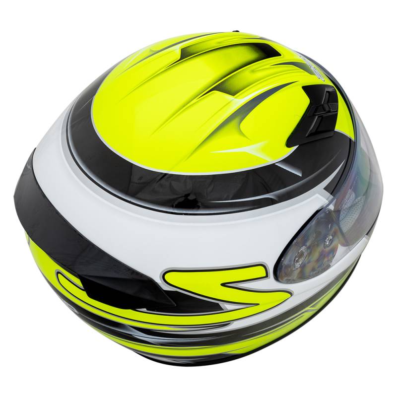 Zamp FS-9 Helmet - Green/Black Graphic