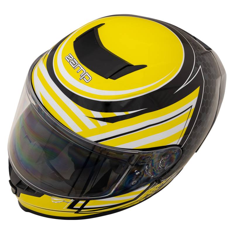 Zamp FR-4 Helmet - Gloss Yellow Graphic