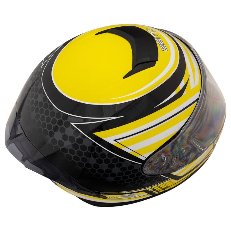Zamp FR-4 Helmet - Gloss Yellow Graphic