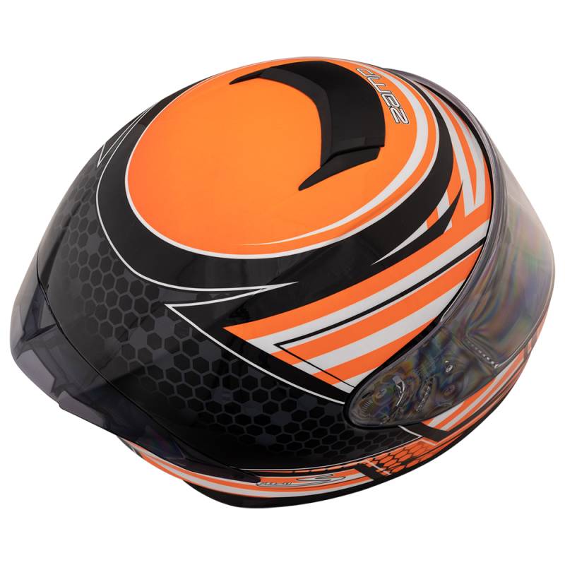 Zamp FR-4 Helmet - Gloss Orange Graphic