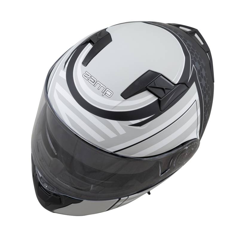 Zamp FL-4 Helmet - Matte Gray Graphic