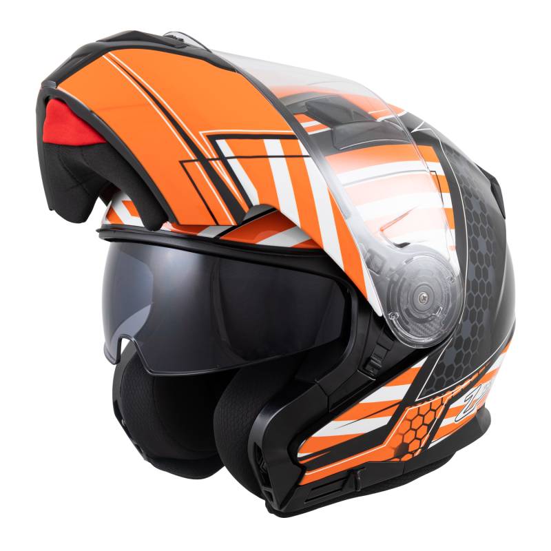 Zamp FL-4 Helmet - Gloss Orange Graphic