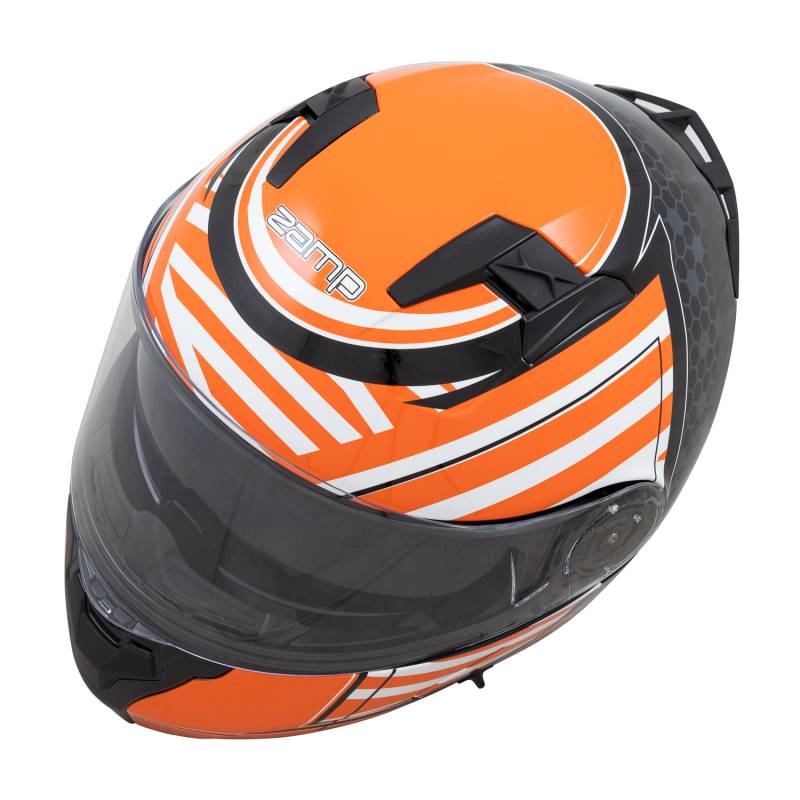 Zamp FL-4 Helmet - Gloss Orange Graphic