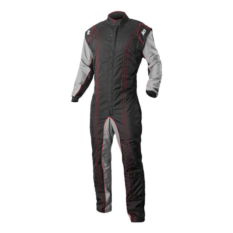 K1 RaceGear GK2 Karting Suit - Black/Red