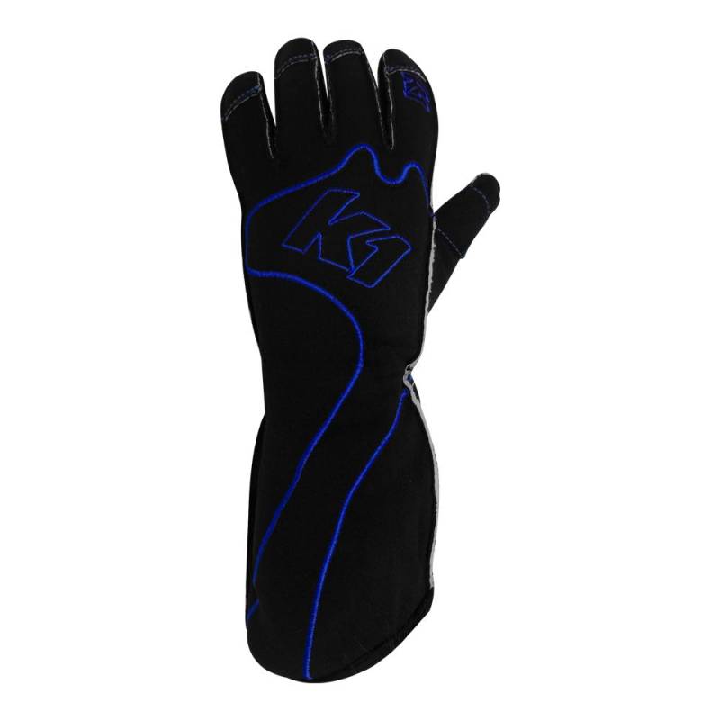 K1 RaceGear RS1 Karting Gloves - Black/Blue