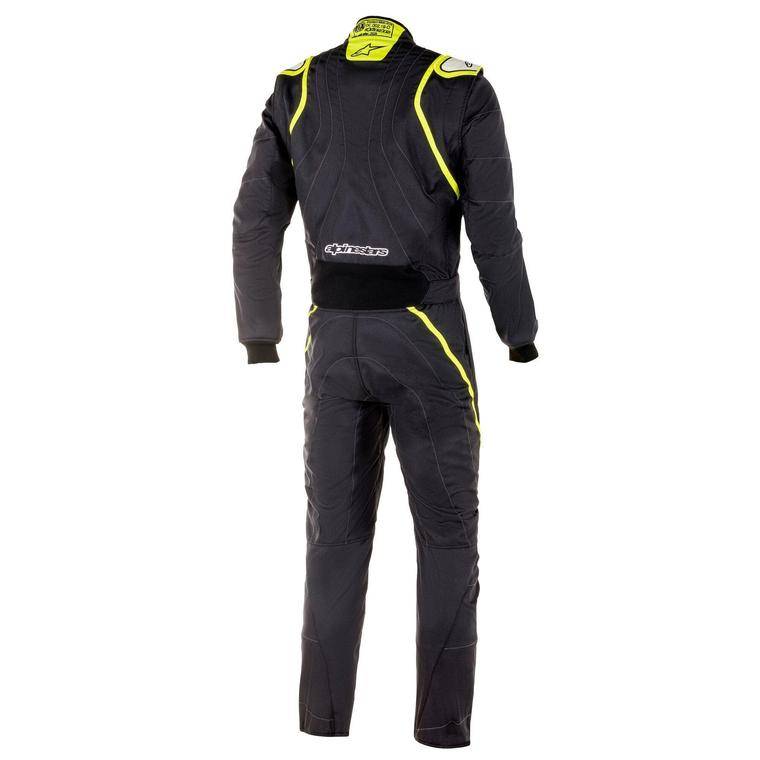 Alpinestars GP Race v2 Boot Cut Suit - Black/Yellow Fluorescent