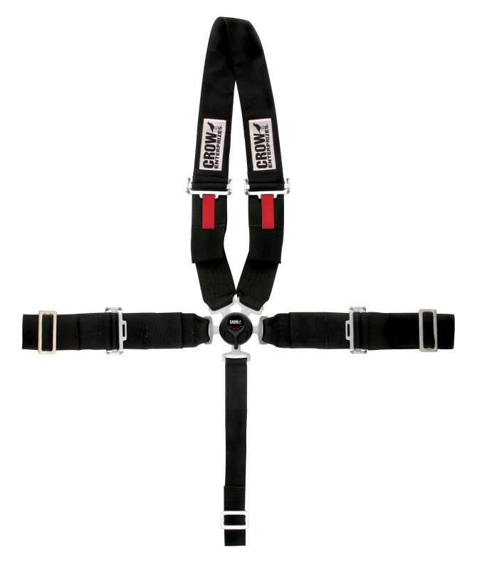 Crow Pro Comp Dragster Style Kam Lock Harness - Black