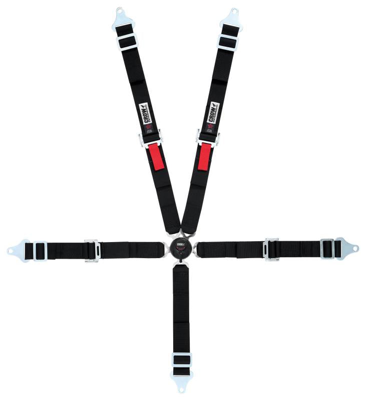 Crow Kam Lock 2" Jr. Dragster Harness - SFI 16.2 - Black