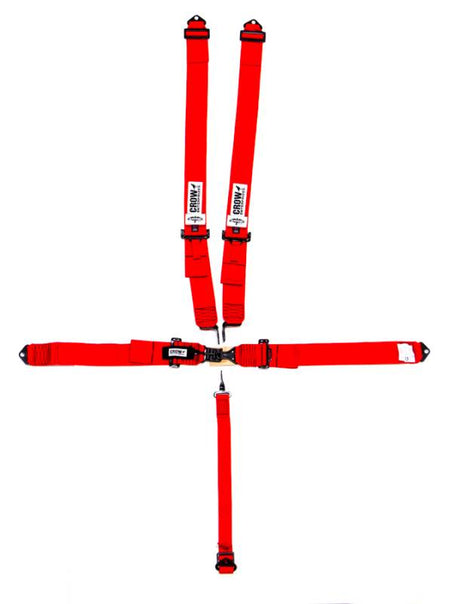 Crow 5-Way Standard 3" Latch & Link Harness - Black Hardware - Red