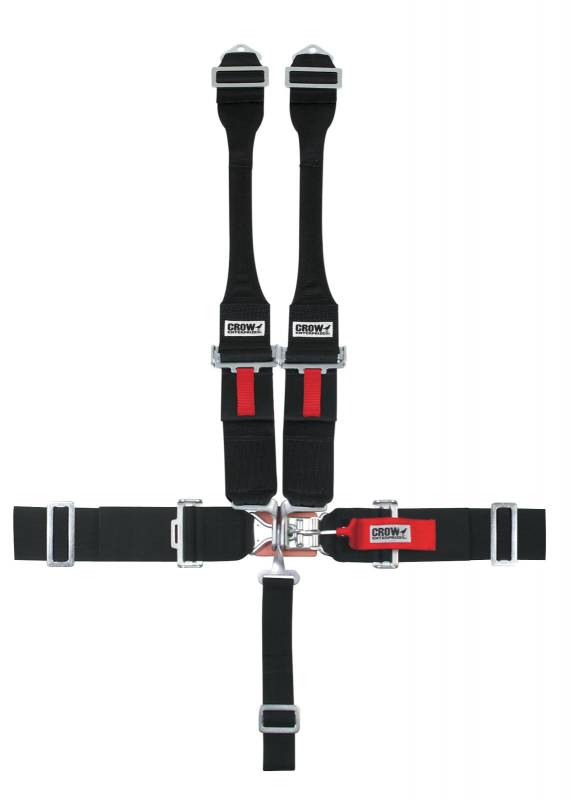 Crow 5-Way Standard 3" Latch & Link - Dog Bone Harness - Black