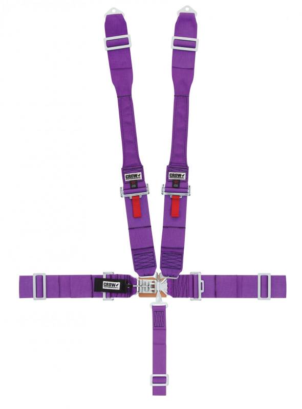 Crow 5-Way Standard 3" Latch & Link - Dog Bone Harness - Purple