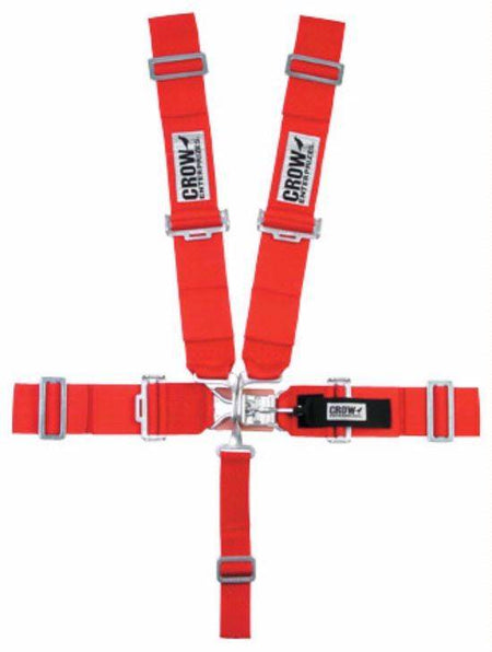 Crow 5-Way Standard 3" Latch & Link Harness - Red