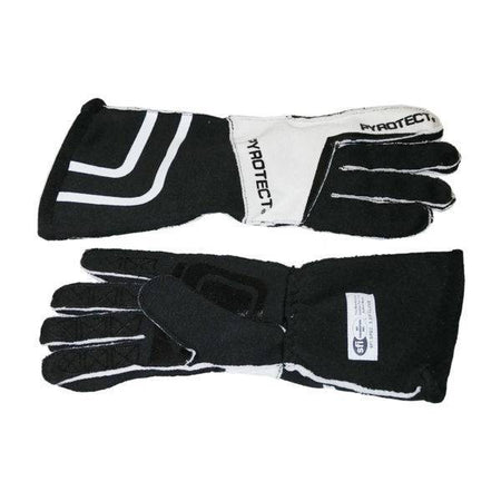 Pyrotect Pro Series SFI-5 Reverse Stitch Gloves - White/Black 