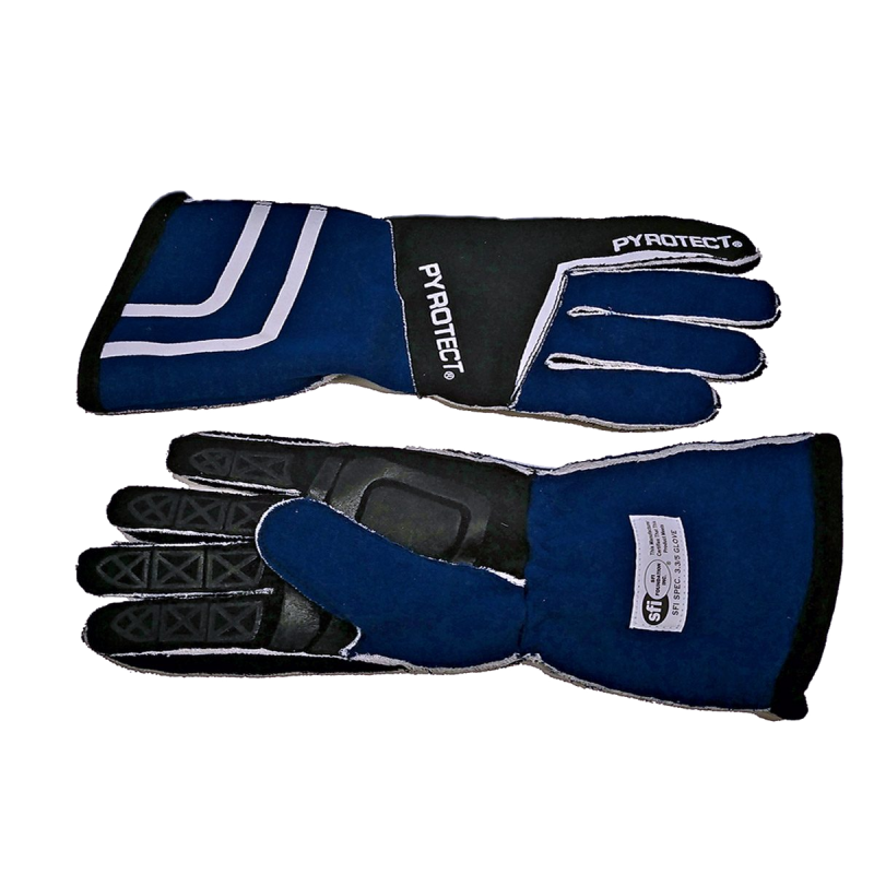 Pyrotect Sport Series SFI-5 Reverse Stitch Gloves - Blue/Black