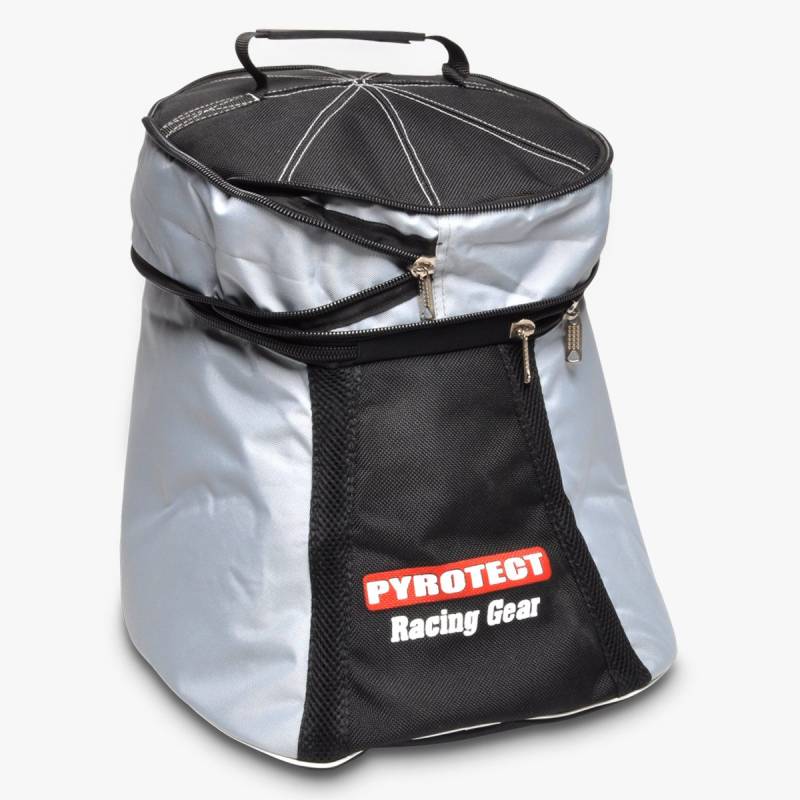 Pyrotect Gear Pak XL Helmet Bag w/ 4" Expandable Top - Black/Silver
