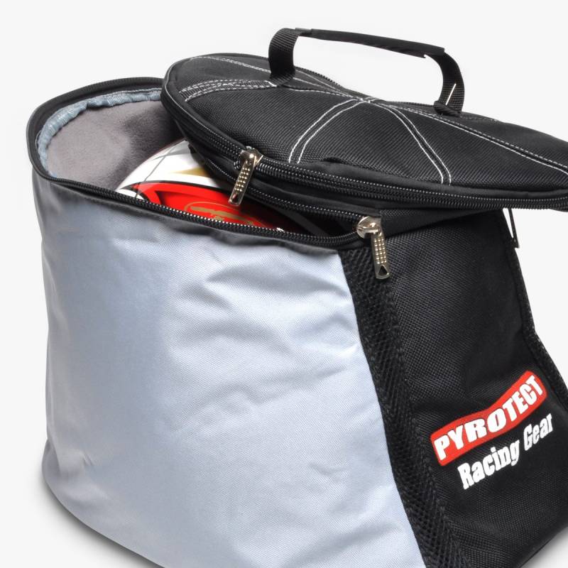 Pyrotect Gear Pak XXL Helmet Bag w/ Head & Neck Restraint Compartment - Black/Silver