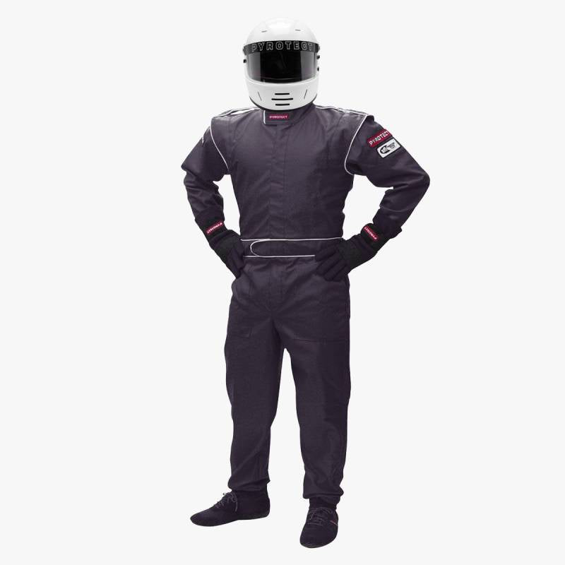 Pyrotect Junior Sportsman Deluxe 1 Layer SFI-1 Suit - Black