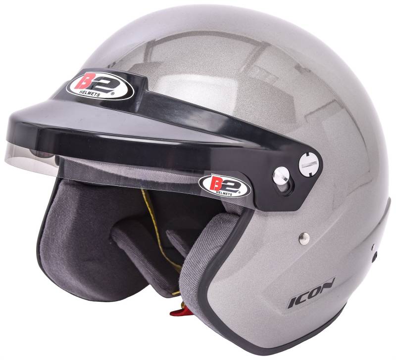 B2 Icon Helmet - Metallic Silver