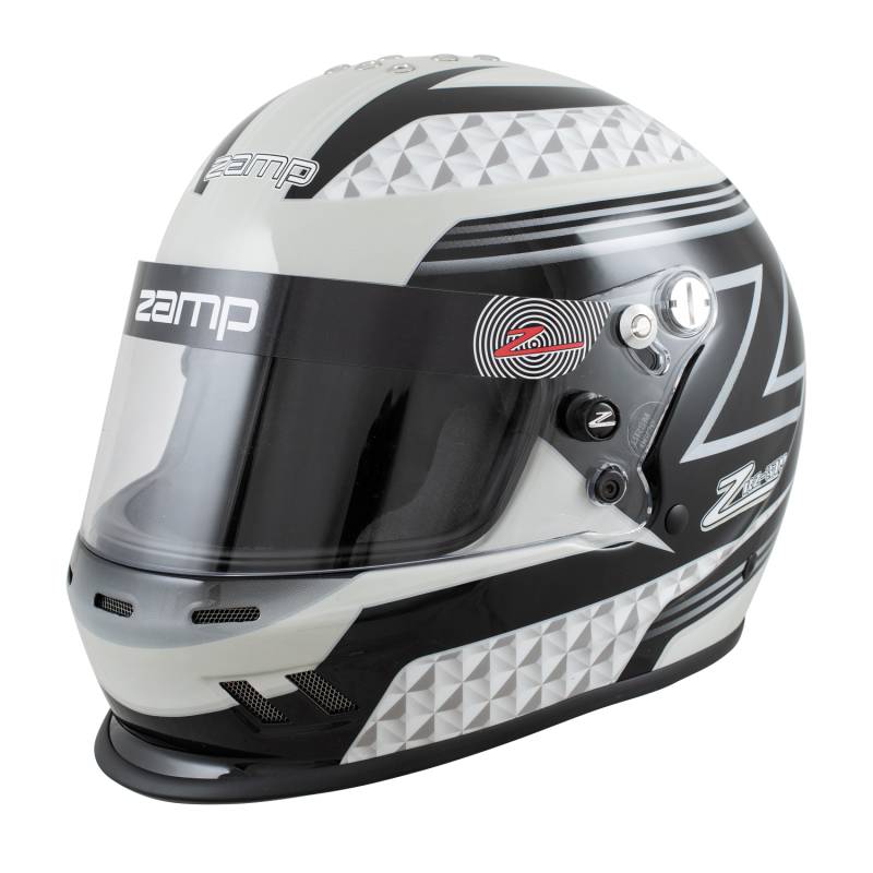 Zamp RZ-37Y Youth Graphic Helmet - Black/Gray