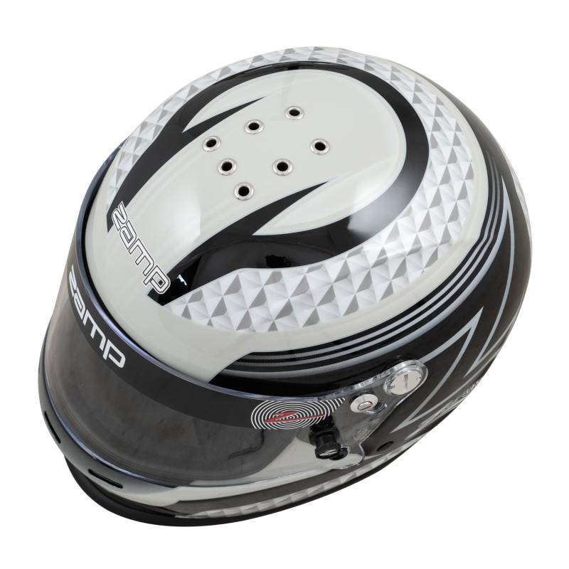 Zamp RZ-37Y Youth Graphic Helmet - Black/Gray