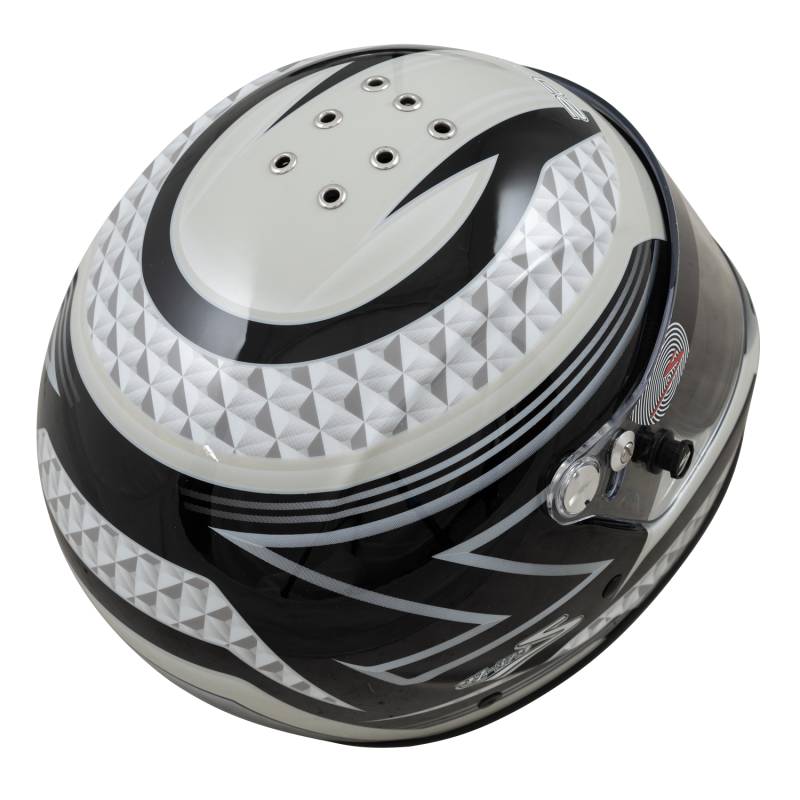 Zamp RZ-37Y Youth Graphic Helmet - Black/Gray