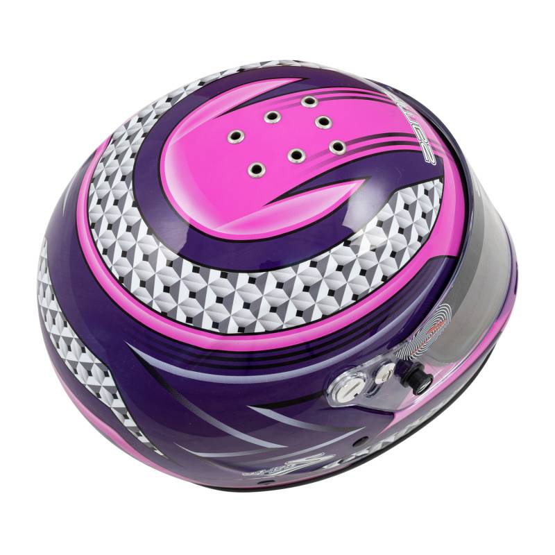 Zamp RZ-37Y Youth Graphic Helmet - Pink/Purple