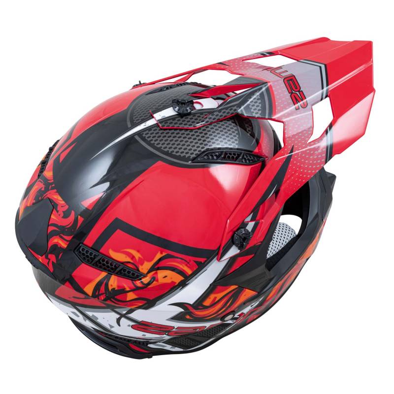 Zamp FX-4 Graphic Motocross Helmet - Red Graphic
