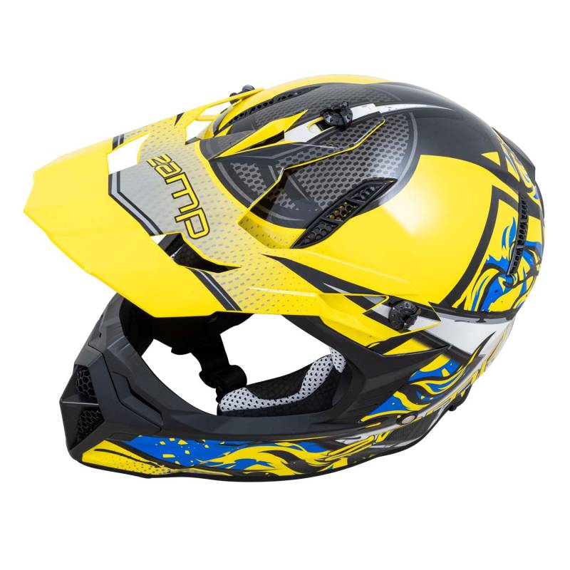 Zamp FX-4 Graphic Motocross Helmet - Yellow Graphic