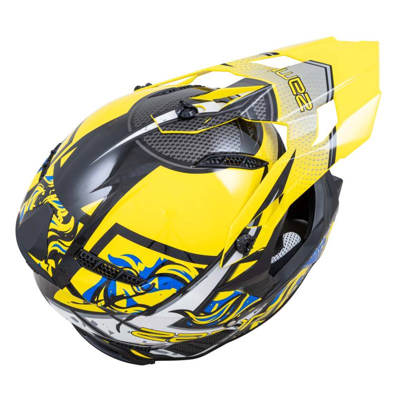Zamp FX-4 Graphic Motocross Helmet - Yellow Graphic