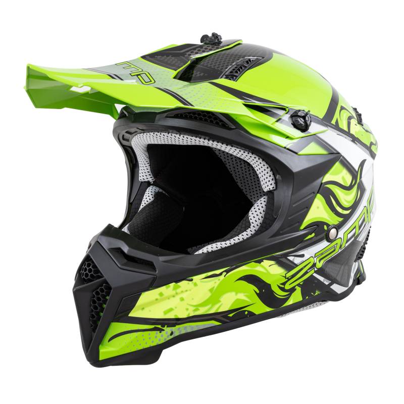 Zamp FX-4 Graphic Motocross Helmet - Green Graphic