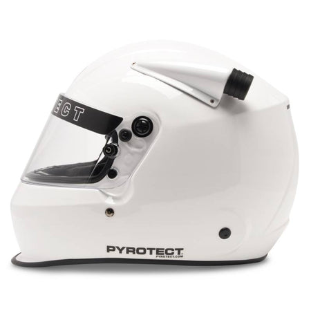 Pyrotect Ultra Sport Duckbill Mid Draft Forced Air Helmet - White