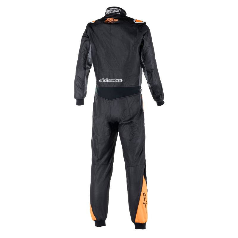 Alpinestars Atom FIA Graphic Suit - Black/Anthracite/Orange Fluo