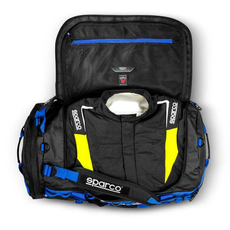 Sparco Dakar Large Duffle Bag - Black/Blue