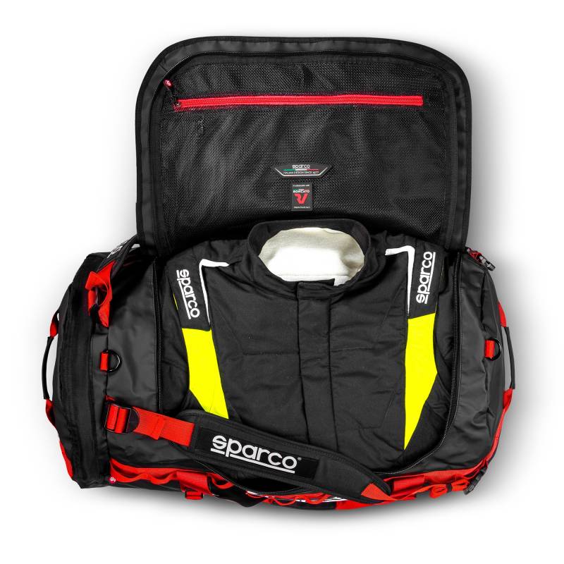 Sparco Dakar Large Duffle Bag - Black/Red