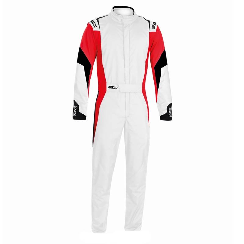 Sparco Competition Boot Cut Suit - White/Red