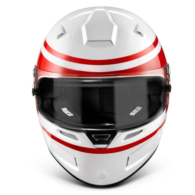 Sparco Air Pro 1977 Helmet - White/Red Graphic