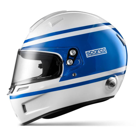 Sparco Air Pro 1977 Helmet - White/Blue Graphic