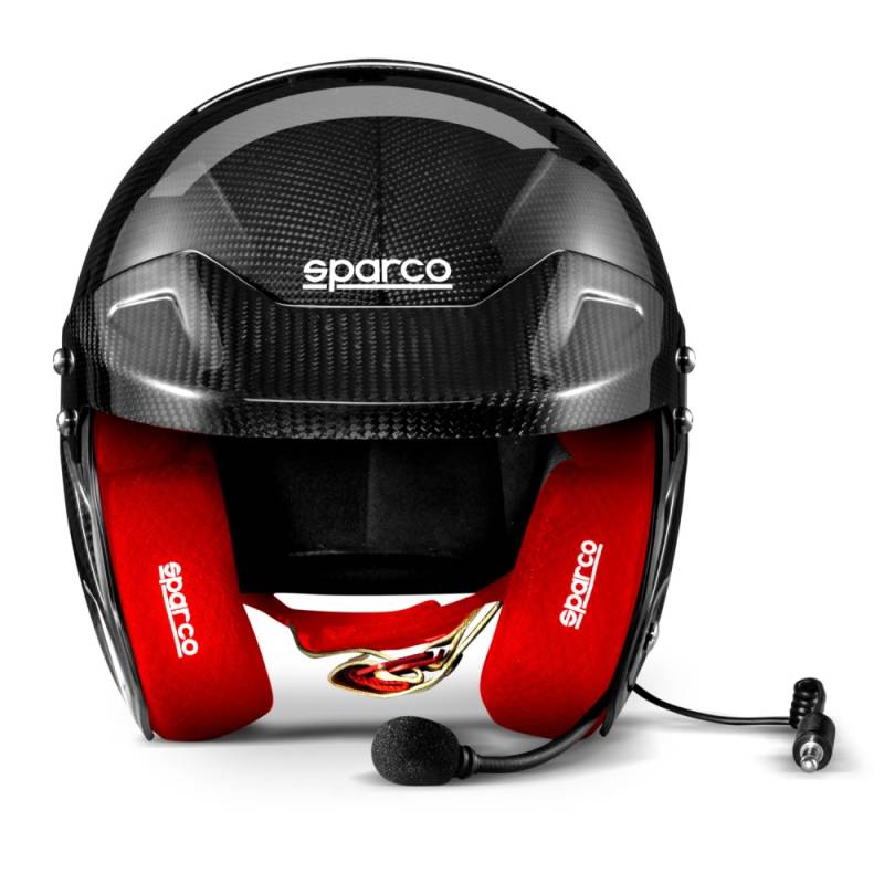 Sparco RJ-i Carbon Helmet - Red Interior